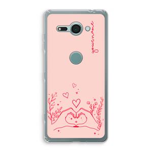 CaseCompany Love is in the air: Sony Xperia XZ2 Compact Transparant Hoesje