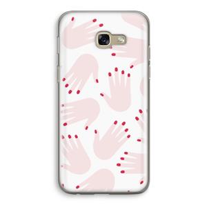 CaseCompany Hands pink: Samsung Galaxy A5 (2017) Transparant Hoesje