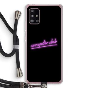 CaseCompany Vice Black: Samsung Galaxy A51 5G Transparant Hoesje met koord