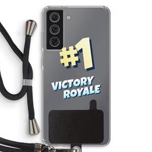 CaseCompany Victory Royale: Samsung Galaxy S21 FE Transparant Hoesje met koord