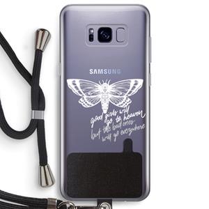 CaseCompany Good or bad: Samsung Galaxy S8 Plus Transparant Hoesje met koord