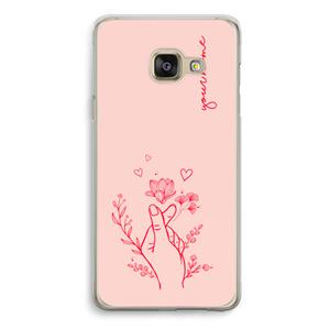 CaseCompany Giving Flowers: Samsung Galaxy A3 (2016) Transparant Hoesje