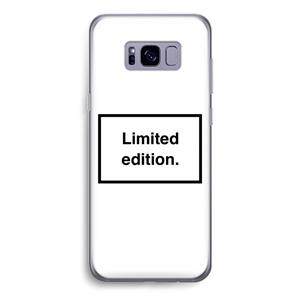 CaseCompany Limited edition: Samsung Galaxy S8 Transparant Hoesje