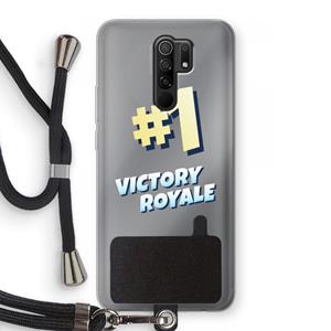 CaseCompany Victory Royale: Xiaomi Redmi 9 Transparant Hoesje met koord