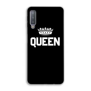 CaseCompany Queen zwart: Samsung Galaxy A7 (2018) Transparant Hoesje