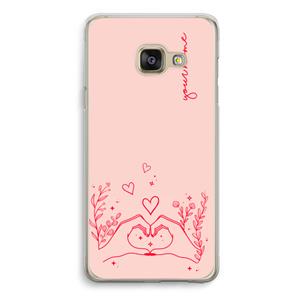 CaseCompany Love is in the air: Samsung Galaxy A3 (2016) Transparant Hoesje