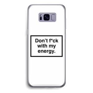 CaseCompany My energy: Samsung Galaxy S8 Transparant Hoesje