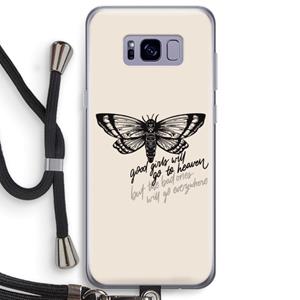 CaseCompany Good or bad: Samsung Galaxy S8 Plus Transparant Hoesje met koord