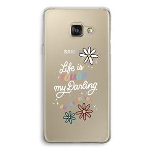 CaseCompany Tough Life: Samsung Galaxy A3 (2016) Transparant Hoesje