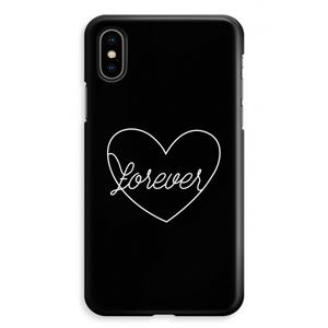 CaseCompany Forever heart black: iPhone XS Max Volledig Geprint Hoesje