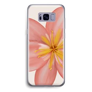 CaseCompany Pink Ellila Flower: Samsung Galaxy S8 Transparant Hoesje