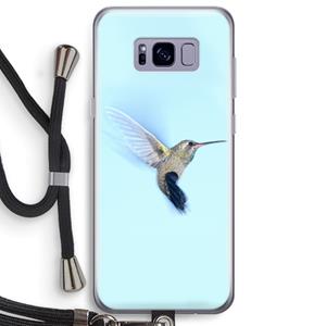 CaseCompany Kolibri: Samsung Galaxy S8 Plus Transparant Hoesje met koord