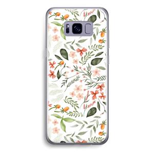 CaseCompany Sweet little flowers: Samsung Galaxy S8 Transparant Hoesje