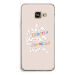 CaseCompany Right Place: Samsung Galaxy A3 (2016) Transparant Hoesje