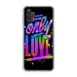 CaseCompany Only Love: Samsung Galaxy A32 5G Transparant Hoesje