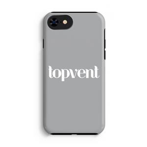 CaseCompany Topvent Grijs Wit: iPhone 8 Tough Case