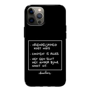 CaseCompany Mijn Motto's: iPhone 12 Pro Tough Case