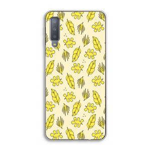 CaseCompany Herfst: Samsung Galaxy A7 (2018) Transparant Hoesje