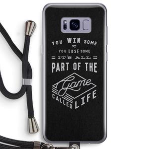 CaseCompany Life: Samsung Galaxy S8 Plus Transparant Hoesje met koord