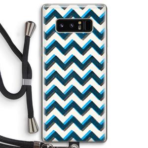 CaseCompany Onderbroken lijn: Samsung Galaxy Note 8 Transparant Hoesje met koord