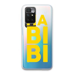CaseCompany Habibi Blue: Xiaomi Redmi 10 Transparant Hoesje