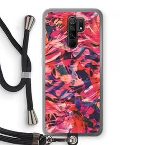 CaseCompany California: Xiaomi Redmi 9 Transparant Hoesje met koord