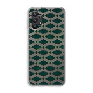 CaseCompany Moroccan tiles: Samsung Galaxy A32 5G Transparant Hoesje