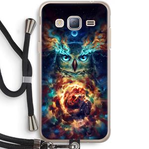 CaseCompany Aurowla: Samsung Galaxy J3 (2016) Transparant Hoesje met koord