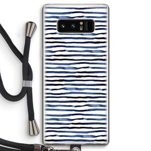 CaseCompany Verrassende lijnen: Samsung Galaxy Note 8 Transparant Hoesje met koord