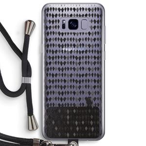CaseCompany Crazy shapes: Samsung Galaxy S8 Plus Transparant Hoesje met koord