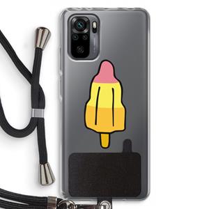 CaseCompany Raketijsje: Xiaomi Redmi Note 10 Pro Transparant Hoesje met koord