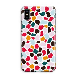 CaseCompany Colored Giraffe: iPhone XS Max Volledig Geprint Hoesje
