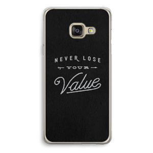 CaseCompany Never lose your value: Samsung Galaxy A3 (2016) Transparant Hoesje