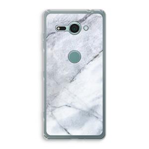 CaseCompany Witte marmer: Sony Xperia XZ2 Compact Transparant Hoesje
