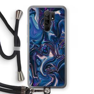 CaseCompany Mirrored Mirage: Xiaomi Redmi 9 Transparant Hoesje met koord