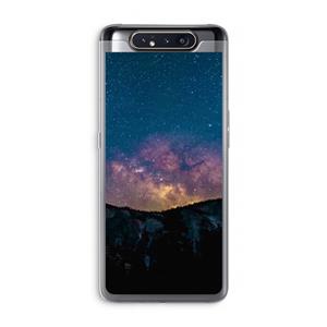 CaseCompany Travel to space: Samsung Galaxy A80 Transparant Hoesje