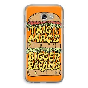 CaseCompany Big Macs Bigger Dreams: Samsung Galaxy A5 (2017) Transparant Hoesje