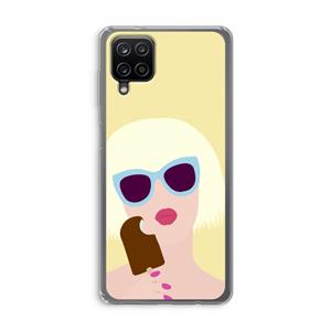 CaseCompany Ice cream: Samsung Galaxy A12 Transparant Hoesje