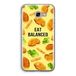 CaseCompany Eat Balanced: Samsung Galaxy A5 (2017) Transparant Hoesje