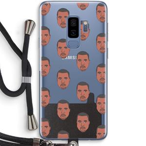 CaseCompany Kanye Call Me℃: Samsung Galaxy S9 Plus Transparant Hoesje met koord