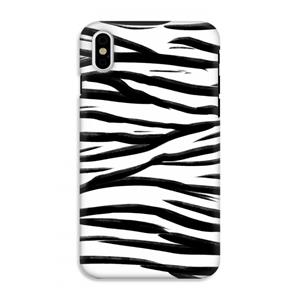 CaseCompany Zebra pattern: iPhone XS Tough Case