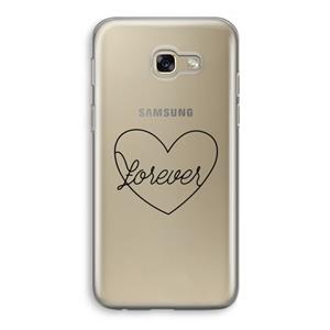 CaseCompany Forever heart black: Samsung Galaxy A5 (2017) Transparant Hoesje