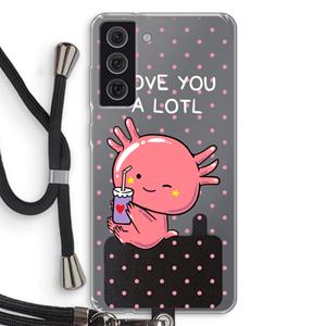 CaseCompany Love You A Lotl: Samsung Galaxy S21 FE Transparant Hoesje met koord