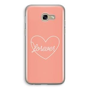 CaseCompany Forever heart: Samsung Galaxy A5 (2017) Transparant Hoesje