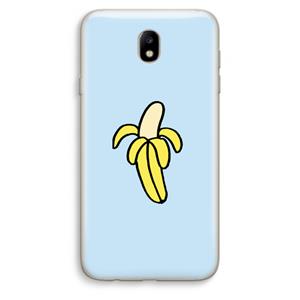CaseCompany Banana: Samsung Galaxy J7 (2017) Transparant Hoesje