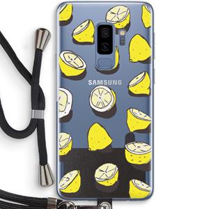 CaseCompany When Life Gives You Lemons...: Samsung Galaxy S9 Plus Transparant Hoesje met koord