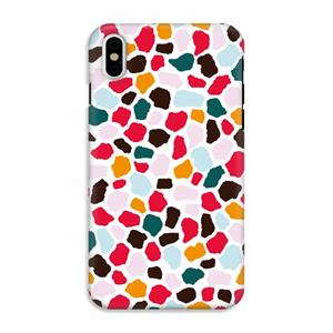 CaseCompany Colored Giraffe: iPhone XS Tough Case