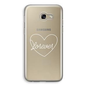 CaseCompany Forever heart pastel: Samsung Galaxy A5 (2017) Transparant Hoesje