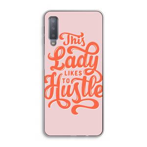 CaseCompany Hustle Lady: Samsung Galaxy A7 (2018) Transparant Hoesje