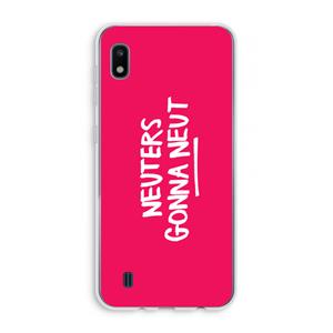CaseCompany Neuters (roze): Samsung Galaxy A10 Transparant Hoesje